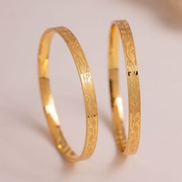 Voylla Set Of 2 Gold Elegance Kashish Bangles-image-56