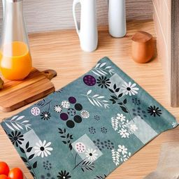 REVEXO Green & White Printed Water-Resistant Shelf Liner-18