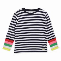 Cherry Crumble Boys Striped Round Neck T-shirt-10
