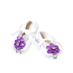 COCO CANDY Girls Coco Candy Purple Floral Ribbon Booties-image-6