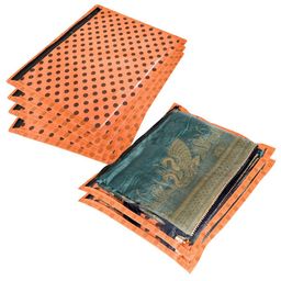 Kuber Industries Orange Set of 6 Regular Multi-Utility Organisers-12