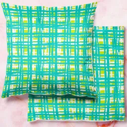 ArtzFolio Multicoloured Set of 2 Square Cushion Covers-56