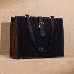 ZOUK Women Textured Shopper Tote Bag-image-1