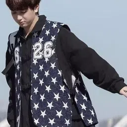 StyleCast Men Geometric Open Front Jacket image 4