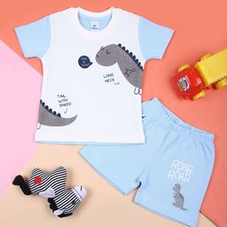V-Mart Boys Printed Round Neck T-Shirt With Shorts-image-77