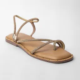 Sana K Luxurious Footwear Women Party Open Toe Flats-picture-42