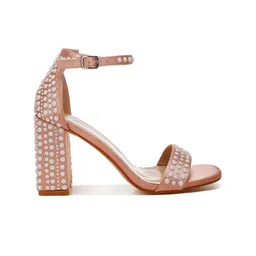 London Rag Block Sandals with Laser Cuts image 3