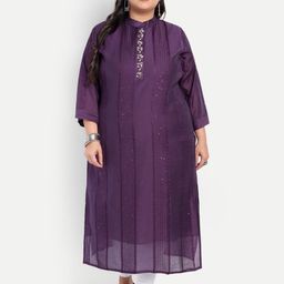 4u Fashion Women Chanderi Silk Straight Kurtas-image-99