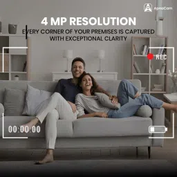ApnaCam 4MP Camera 2K High Resolution AI Human Detection PTZ 360° Smart Home Security Camera image 2