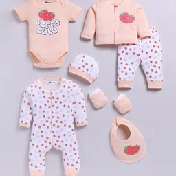 MooNKids Infants Printed Cotton Baby Apparel Gift Set-image-15