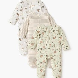 Juniors by Babyshop Kids Pack of 3 Printed Round Neck Sleepsuit-picture-6
