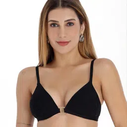 SELFCARE Women Net Lightly Padded Half Coverage Plunge Bra - SN3697-picture-25
