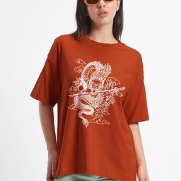 TOGS & TERRE Graphic Printed Round Neck Organic Cotton Oversized T-shirt-picture-44