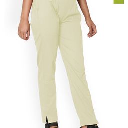 SRISARAS Women Pack Of 2 Regular Fit Mid-Rise Cotton Peg Trousers-picture-19