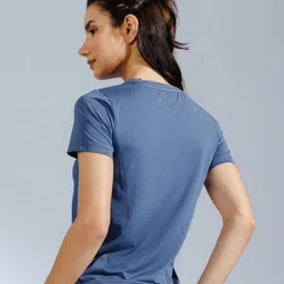 BASICPLZ Women Self Design Round Neck T-shirt-38