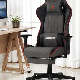 DROGO Grey Wrath Pro Ergonomic 360 Degree Rotation Rocking Gaming Chair-image-65