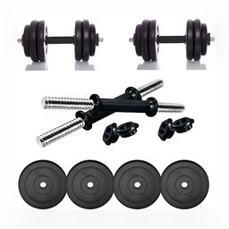 HackerX 6-Pcs Rubber Dumbbell Set - 2.5 kg Each-20