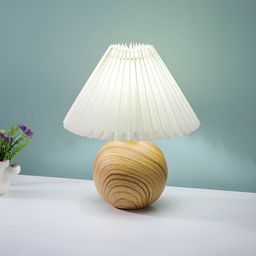 The Better Home Brown & White Contemporary Ceramic Table Lamp-29