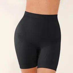 SHOP THE EDIT Seamless Mid-Waist Tummy & Thigh Shapewear-image-20