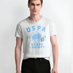 U.S. Polo Assn. Men Typography Printed Round Neck Cotton Slim Fit T-Shirt-picture-29