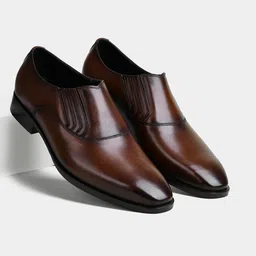 LUXORO FORMELLO Lastik Men Slip On Formal Loafer Shoes-picture-2