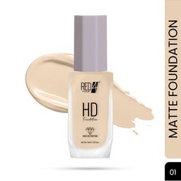 RED 4 HD High Definition Matte Finish Foundation - 40 ml - Shade 01-32