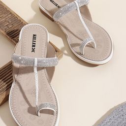 Killer Women Embellished Ethnic One Toe Flats-picture-16