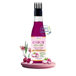 KEYOZA 100% Natural Onion Hair Oil For Stronger And Shiner Hair - 100 ml-image-86