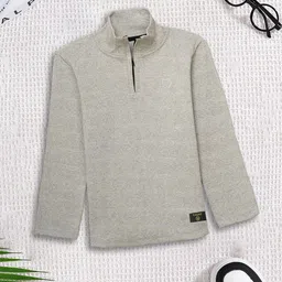 CODEZ Boys Mock Collar Pullover Sweatshirt-image-71