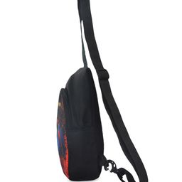 NOVEX Printed Structured Sling Bag with Applique image 2
