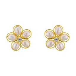 Sri Jagdamba Pearls Dealer Contemporary Hoop Earrings-34