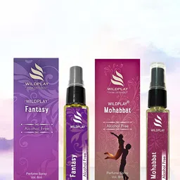 WILDPLAY Set Of 2 Fantasy & Mohabbat Alcohol Free Perfume - 8 ml Each image 3