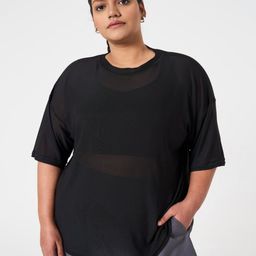 SPIRIT ANIMAL Women Plus Size Regular Fit Round Neck Long Stretchable Workut Top-picture-5
