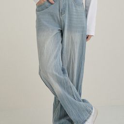 StyleCast Men Straight Fit Mid-Rise Heavy Fade Jeans-46