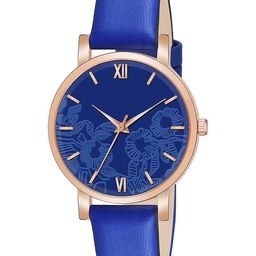 CSAMON Women Printed Dial & Regular Straps Analogue Watch C36RG BLU R1 Leather-image-64