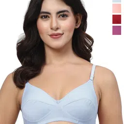 LILY Enimsaj Women Pack Of 4 Non Padded Full Coverage Everyday Bra-picture-6