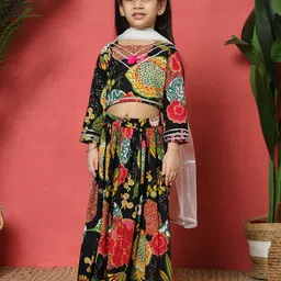 Readiprint Fashions Girls Printed Ready to Wear Lehenga & Blouse With Dupatta-image-64