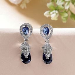 ZENEME Teardrop Shaped Drop Earrings-16