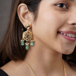 AARSEE OFFICIAL Anti-TarnishFlower Drop Earrings-55