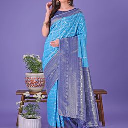 KALINI Woven Design Zari Saree-picture-11