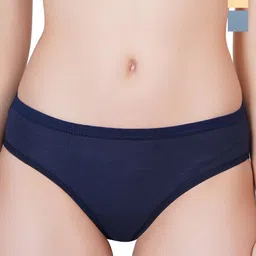 Liigne Pack Of 3 Cotton Mid Rise Basic Briefs VCPC1892-XS-image-73