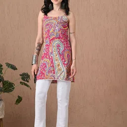 Anouk Rustic Women Ethnic MotifsPrinted Square Neck Kurti-picture-17