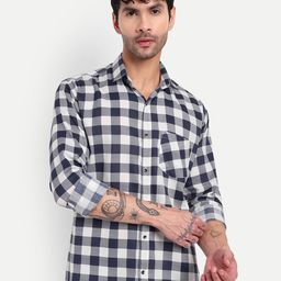 Moda Rapido Men Checked Comfort Regular Fit Casual Shirt-image-24