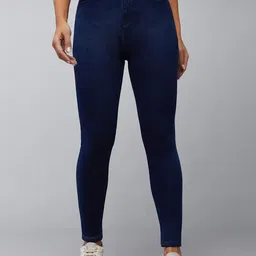 DOLCE CRUDO Women Skinny Fit High-Rise Stretchable Jeans-picture-21