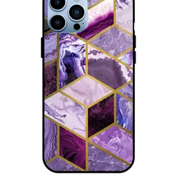 QRIOH Geometric Printed iPhone 13 Pro Max Back Case Mobile Accessories-picture-36