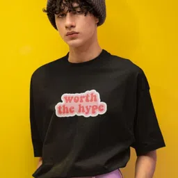 Stitchmeashirt Men Self Design Printed Drop-Shoulder Sleeves T-shirt-picture-25