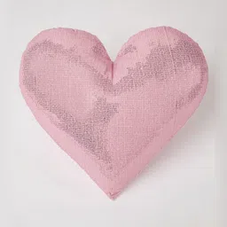 Myntra Elegant Homes Pink Set of 2 Heart Shaped Sequined Love Cushions-image-82