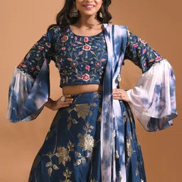 Morchari Embroidered Lehenga & Blouse With Dupatta image 5