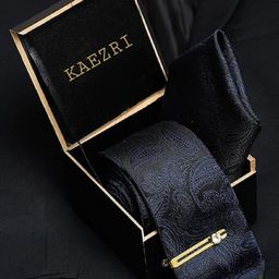 KAEZRI Men Woven Design Broad Tie-image-19
