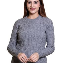 LEZA Women Cable Knit Pullover-image-90